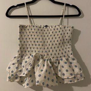 Zara polka dot blouse